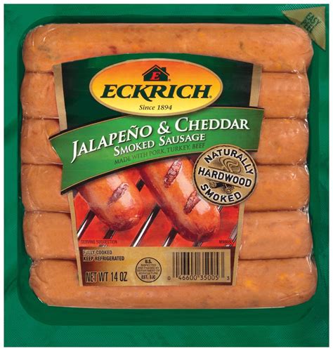 Eckrich Jalapeno And Cheddar Smoked Sausage Links Shop Sausage At H E B