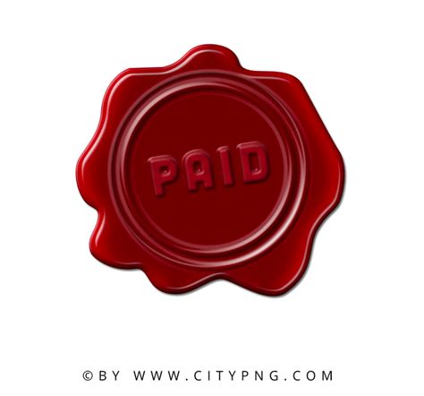 Paid Stamp Cutout Png And Clipart Images Citypng