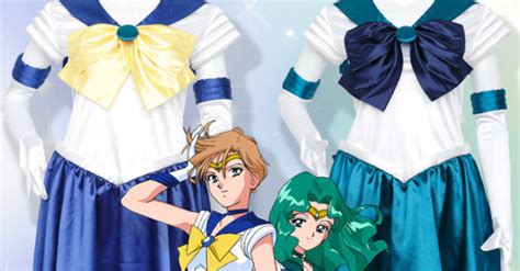 Official Sailor Uranus Sailor Neptune Henshin Costumes