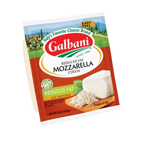Reduced Fat Mozzarella Galbani Cheese Authentic Italian Cheese