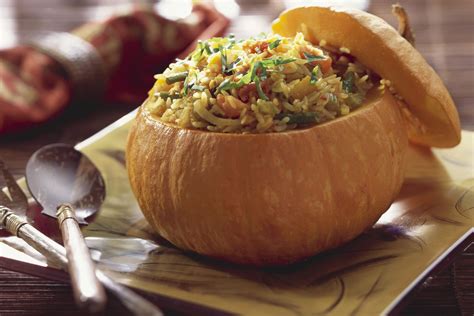 Pumpkin Stuffed With Rice And Vegetables Freshmag