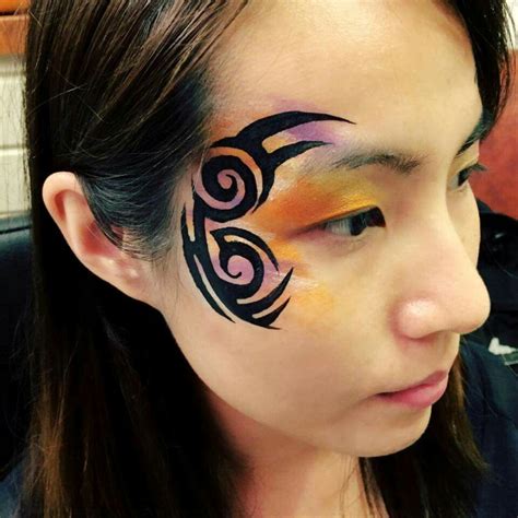 Cool Tribal Eye By Katelyn Face Painting Face Painting