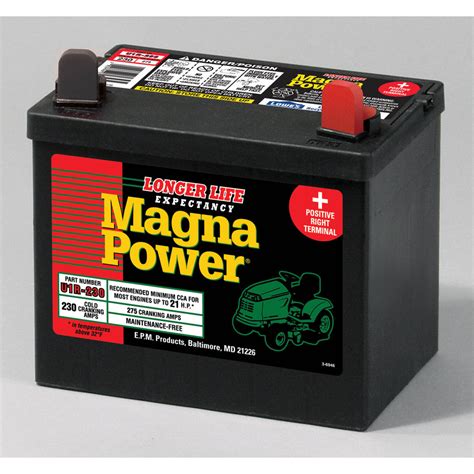 Battery is shipped without acid/electrolyte. Sure Power 12-Volt 275-Amp Lawn Mower Battery at Lowes.com
