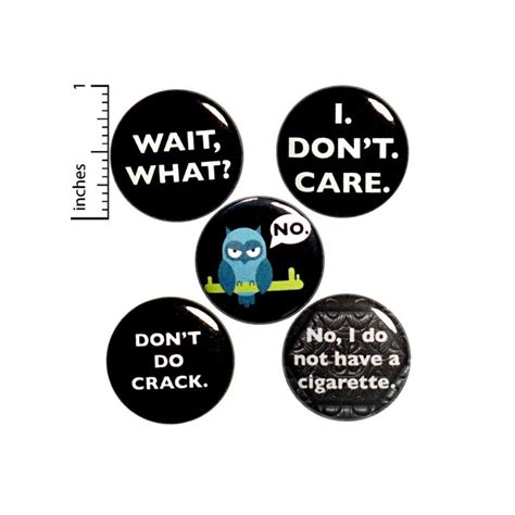 Sarcastic Buttons 5 Pack Of Pins For Backpacks Or Fridge Magnets Snarky
