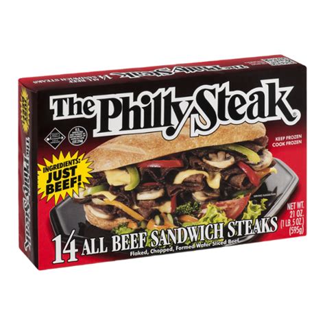 The Philly Steak All Beef Sandwich Steaks 14 Ct Reviews 2019