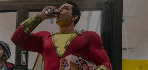 First Shazam Photo Reveals A Hero Who Is Too Lame To Drink A Beer