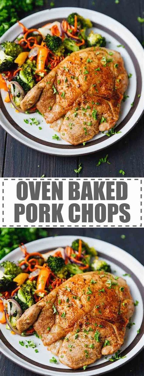 They're easy to make in the oven in just 20 minutes! Oven Baked Bone-In Pork Chops Recipe - juicy, tender pork ...