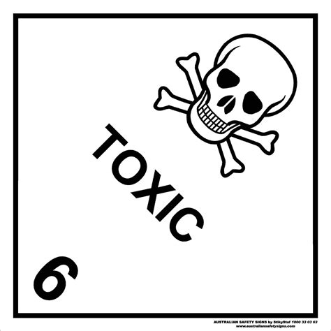 Class 6 Toxic Discount Safety Signs New Zealand