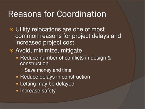 Ppt Utility Coordination Powerpoint Presentation Free Download Id