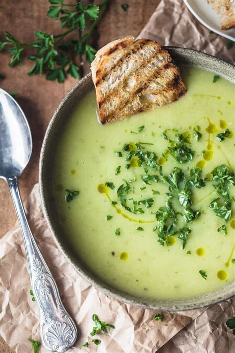 Creamy Vegan Potato Leek Soup Vibrant Plate