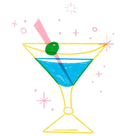 Happy Hour Cocktails Sticker By London Dewey For Ios And Android Giphy