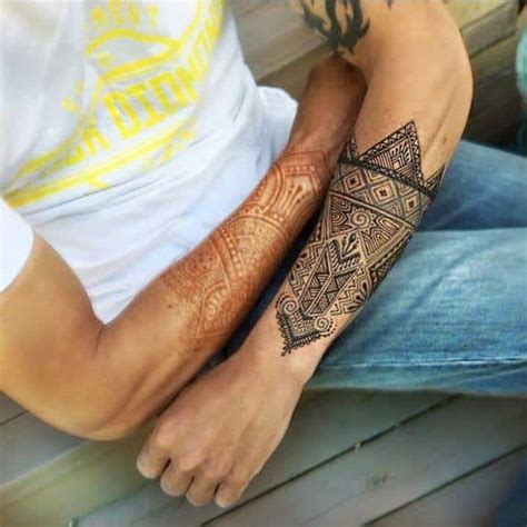 Explore our variety of designs that you're sure to love and create your own henna masterpiece! Henna Tattoos for Men - Ideas and Designs for Guys