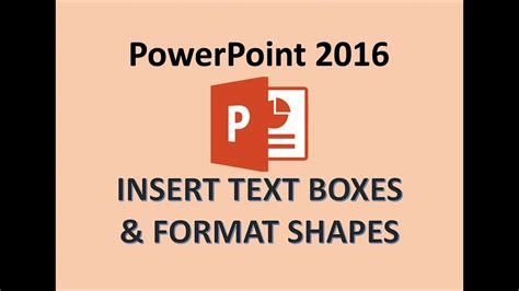 Powerpoint 2016 Text Box And Shapes How To Add Insert Fill A Textbox