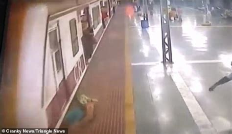 Shocking Moment Woman Is Hit By Train And Dragged Along The Platform Big World News