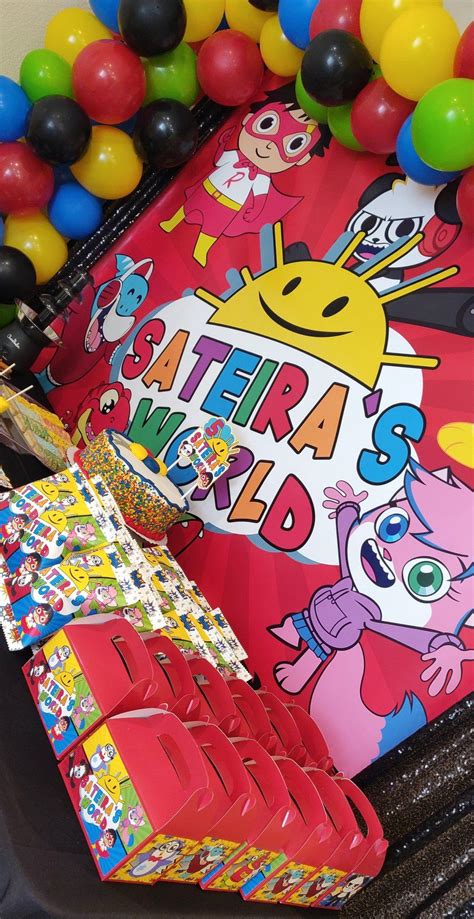 Download Ryan's World Backdrop | Kids birthday fun, Boy birthday party themes, Ryan toys