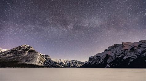 A Starry Night In Lake Minnewanka Version 3 The Wicked Hunt Photography
