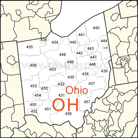 Map Of Ohio Zip Codes Florida Zip Code Map