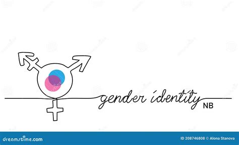 Gender Identity Vector Sign Nonbinary Enby Nb Non Binary