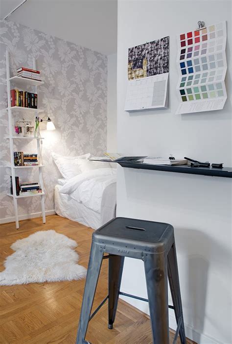 10 Small One Room Apartments Featuring A Scandinavian Décor
