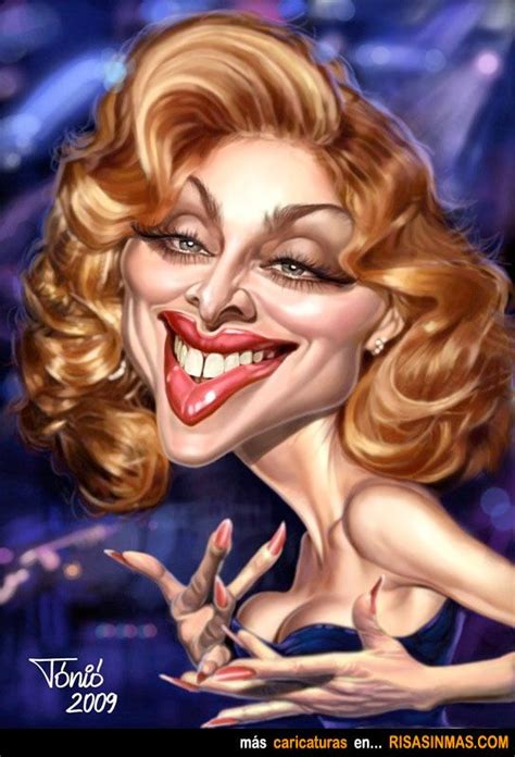 Caricatura De Madonna With Images Caricature Celebrity Caricatures