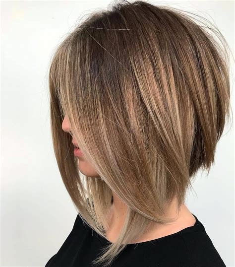 Short inverted bob 2018, long inverted bob haircut and hairstyles with bangs, layered hairstyle medium length pictures and images, how to style an inverted bob 2018. Amazing straight balayage hairstyles # ...
