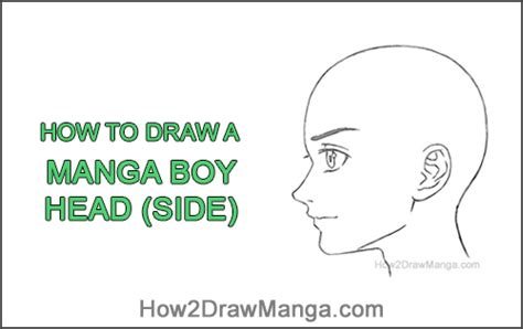 How To Draw A Basic Manga Boy Head Side View