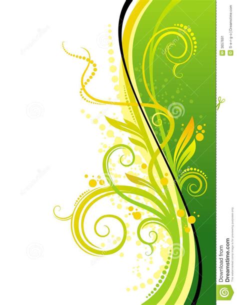 Yellow Green Design Stock Image Image 3657691