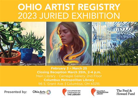 2023 Ohio Artist Registry Exhibition Ohio Arts Council Artist Registry