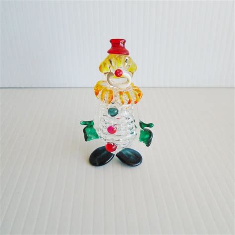 Colored glass clowning around the past magical murano glass house glass art art clown. Clown Art Glass, 3 inch, Possibly Blenko