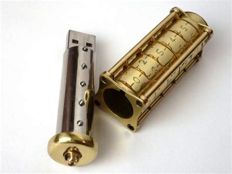Awesome Homemade Steampunk Secured Flash Drive Flash Drive Gadgets