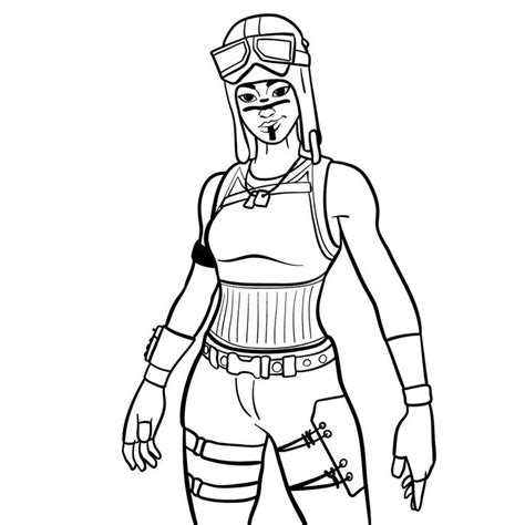 Renegade Raider Fortnite Coloring Page Coloring Pages