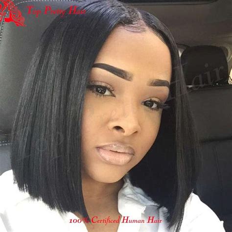 Browse our extensive gallery of bob hairstyles and follow our experts' advice to find the perfect bob for you! New Layered Short Brazilian Bob Wig Middle Part Bob Full ...