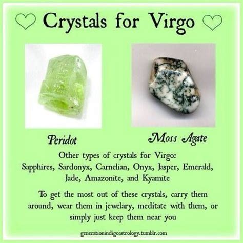 Virgo Crystals Virgo Gemstone Zodiac Stones Spiritual Crystals