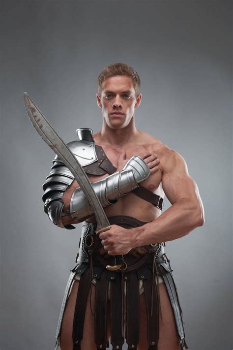 Steel Gladiator Set Spartacus Armor Pauldron Bracer Etsy Gladiator