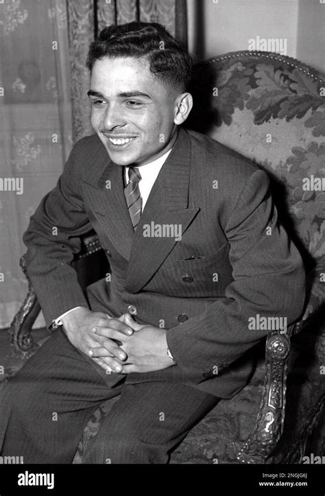 King Hussein Of Jordan Smiles While Celebrating His 17th Birthday At