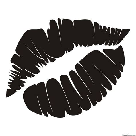 Lips Silhouette Free Vector Description Free Vector Illustration Lips Mark Silhouettes