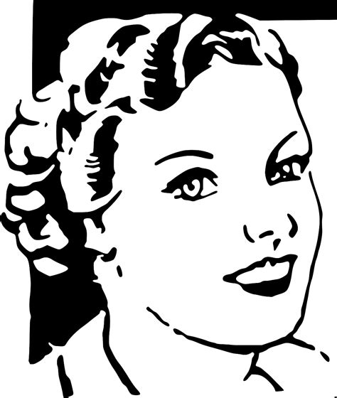 svg face female woman free svg image and icon svg silh