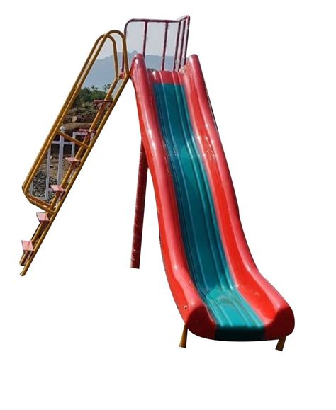 Yellowblue And Red Straight Frp Playground Slide Age Group 18 Years
