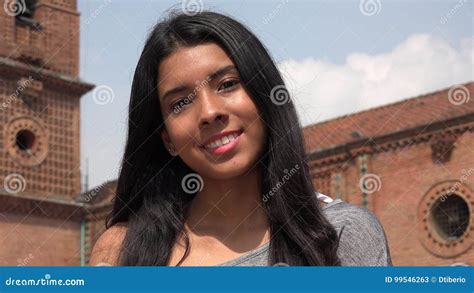 Pretty Latina Teen Girl At Church Stock Image Image Of Shrine Juvenile 99546263