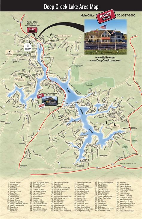 Detailed Map Of Deep Creek Lake Mike Kennedy