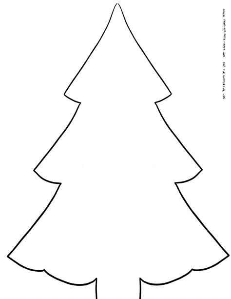 Free Printable Christmas Tree Template Printable Free Templates