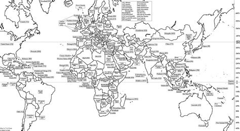 World Map Outline With Countries Labeled Map Of The World With Images