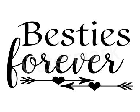 Besties Forever Svg Best Friend T Friendship Quote Best Friends