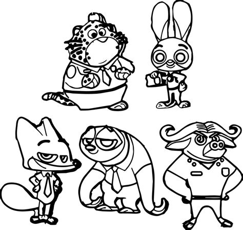 Our zootopia coloring pages in this category are 100% free to print, and we'll never charge you for using, downloading, sending, or sharing them. Zootopia Coloring Pages - Best Coloring Pages For Kids