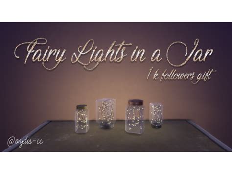 Fairy Lights In A Jar By Oydis The Sims 4 Download Simsdomination