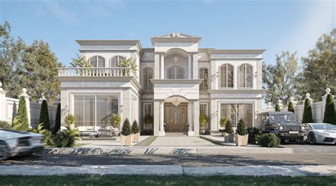 Exterior Design New Classic Villa On Behance