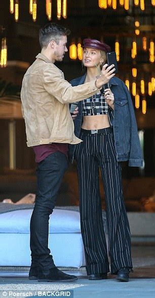Romee Strijd Shows Off Toned Tummy In Tiny Crop Top In La Daily Mail Online