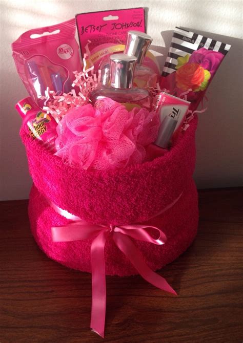 Pink Themed T Basket Birthday Holiday Celebrate Congratulation