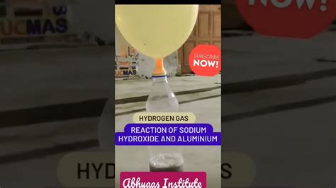 Reaction Of Aluminium And Sodium Hydroxide Youtube