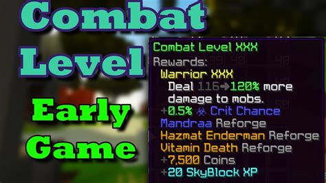 Get Combat Xp In Early Game Hypixel Skyblock Guide Youtube